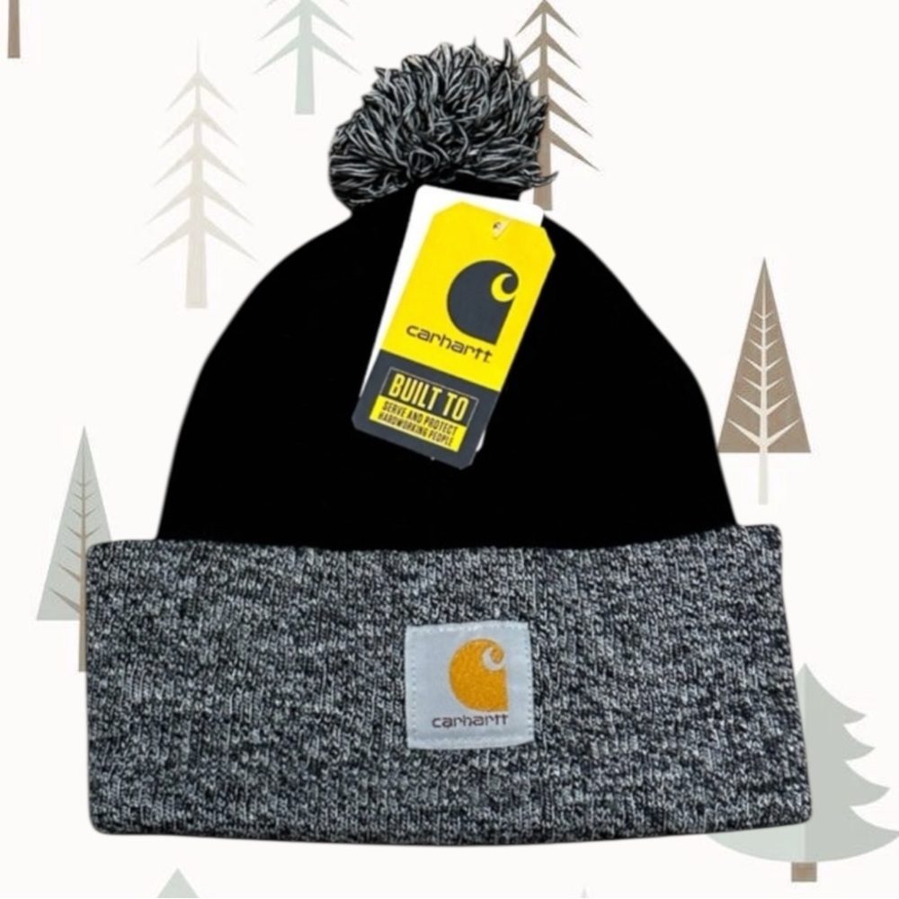 Carhartt Knit Pom-Pom Cuffed Hat